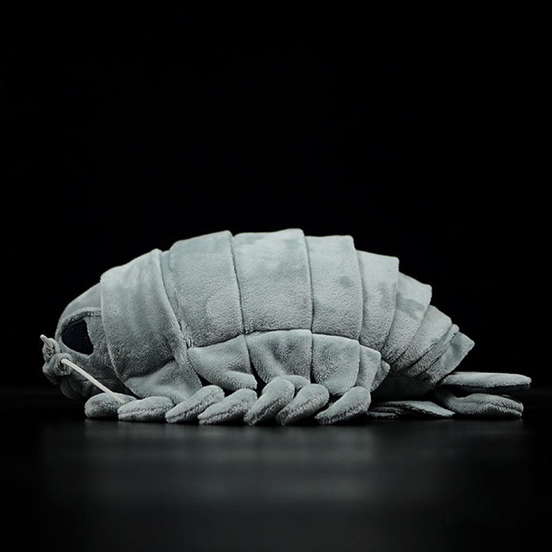 Giant isopod plush, side profile