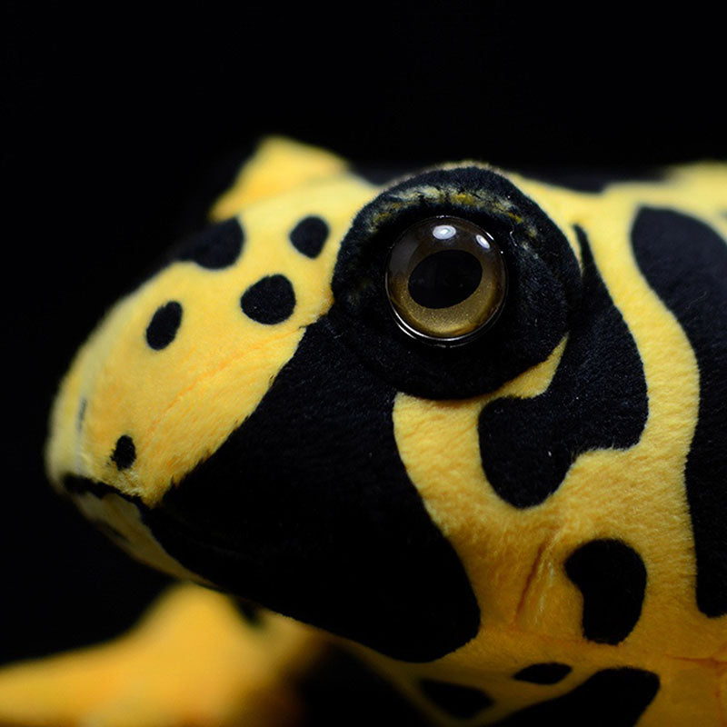 Poison dart frog plush, side view