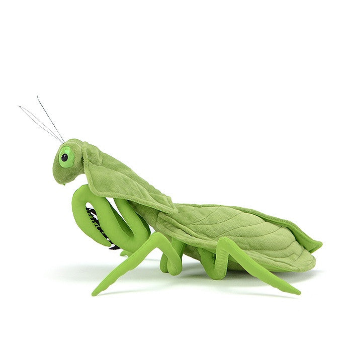 Praying mantis plush, detail