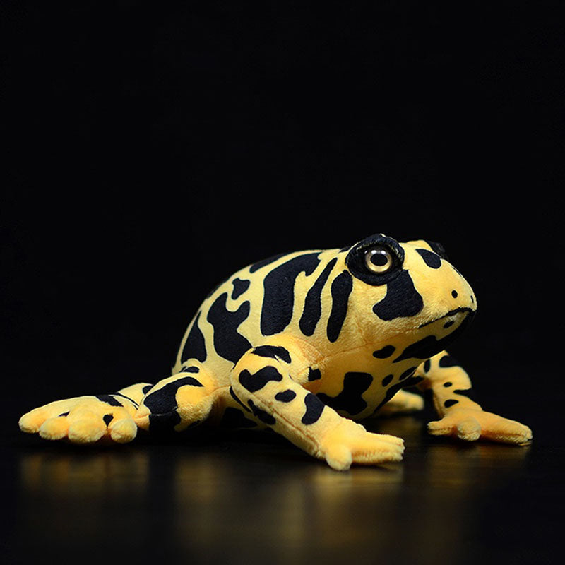 Poison dart frog plush, yellow-banded