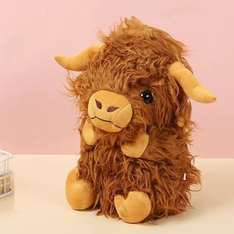 Highland cow plush, detail