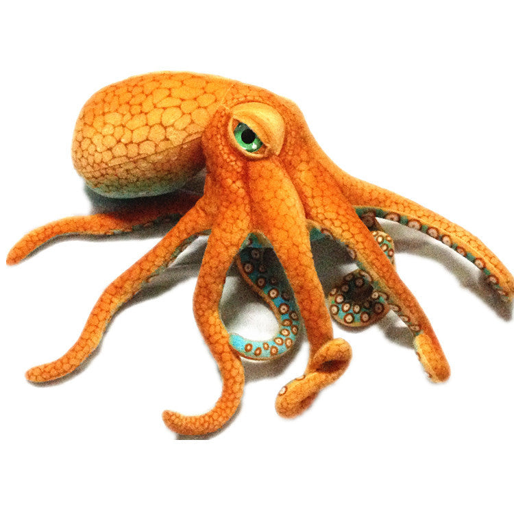 Octopus plush, arms spread