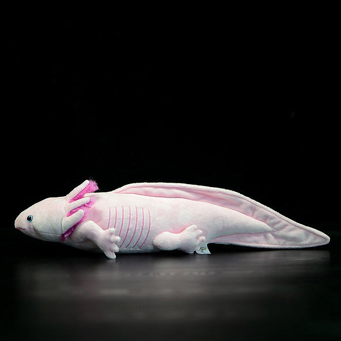 Axolotl plush, side view