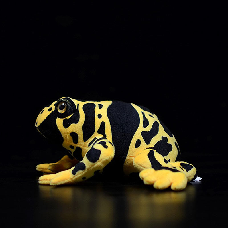 Poison dart frog plush, close-up