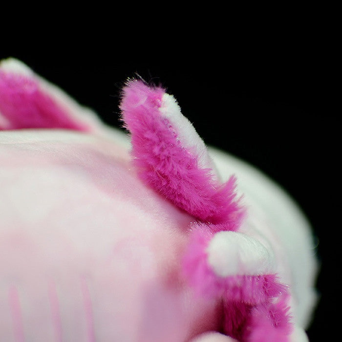 Axolotl plush, white colourway