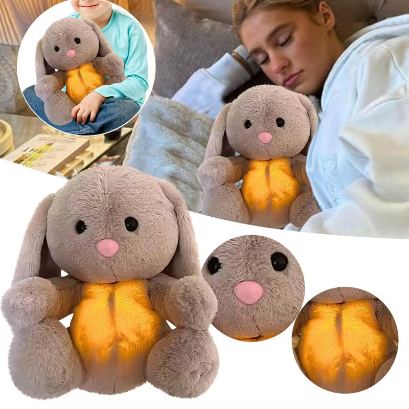 Breathing plush rabbit